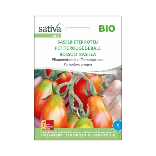 Sativa Bio slivov paradižnik "Baselbieter Röteli"