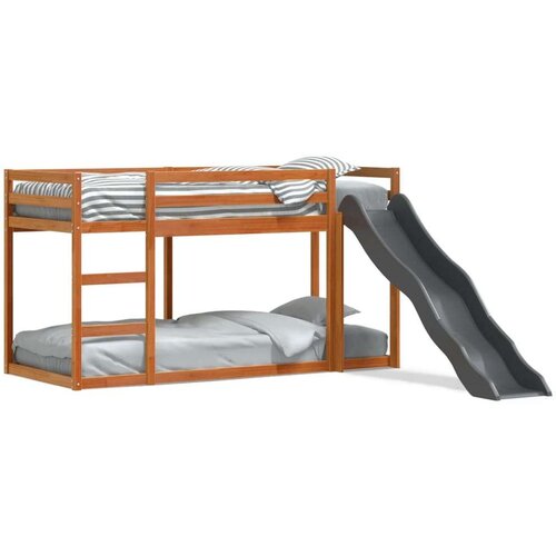 vidaXL krevet na kat s toboganom i ljestvama 90x200 cm od borovine Cijene