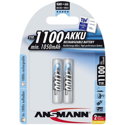 Ansmann 1x2 NiMH rech. battery 1100 Micro AAA 1050 mAh Cijene