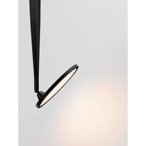 Nova Luce Mat črna aluminijasta LED stropna svetilka z upogljivo konstrukcijo Ekei &amp;ndash; Slike