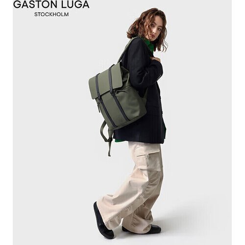  Gaston Luga Unisex ranac za laptop, 16&amp;quot;, Maslinasti Slike