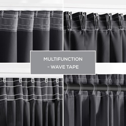 Restilo Antracitno siva zatamnjujuća/termo izolacijska zavjesa 140x270 cm Pleat &amp;ndash; Slike