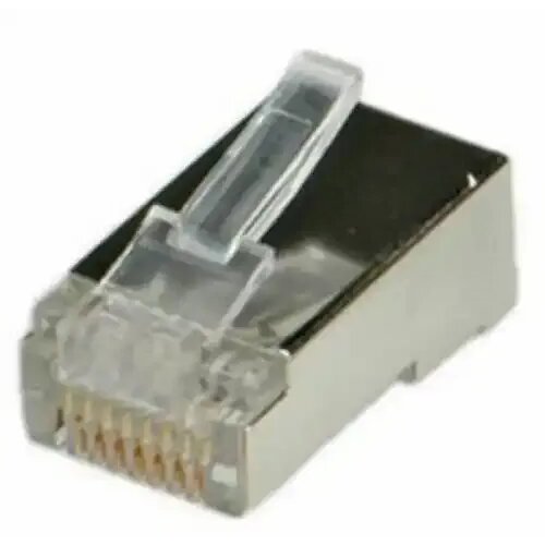 Konektor RJ-45 konektor kat 5E (oklopljen - FTP/STP 8P8C 8-pinski) za krimpovanje na UTP/FTP/SFTP kabl punog preseka Slike