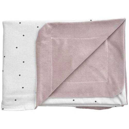  Dada&amp;amp;rocco&amp;reg; tanka bombažna odejica 100x75 dots powder pink Slike