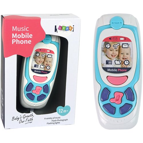  Children&amp;#039;s Educational Mobile Phone Melody Blue Slike