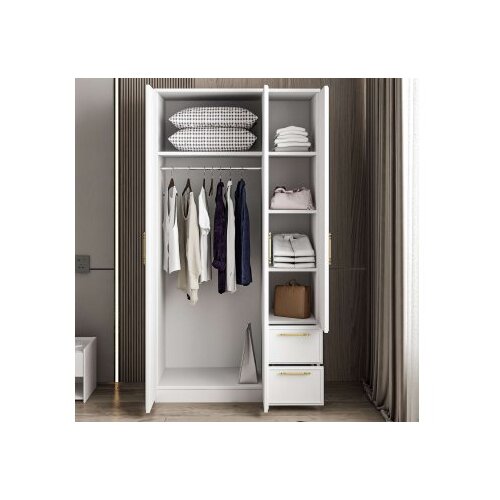 Hanah home Vespera ormar, 90x171.8x45 cm, Bijela Slike