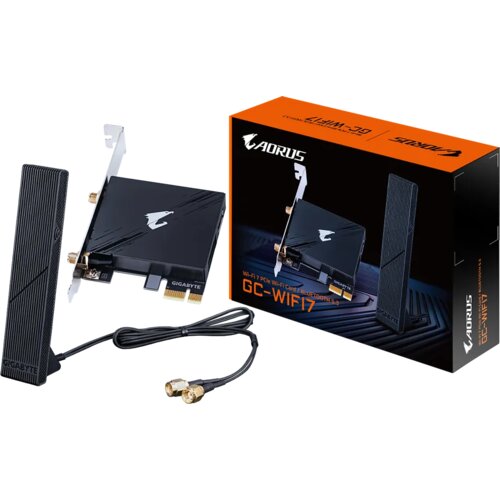 Gigabyte GC-WIFI7 2Tx2R a/b/g/n/ac/ax/be Tri Band WIFI 7 + BLUETOOTH 5.3 PCI-E kartica, (21095336) Cene