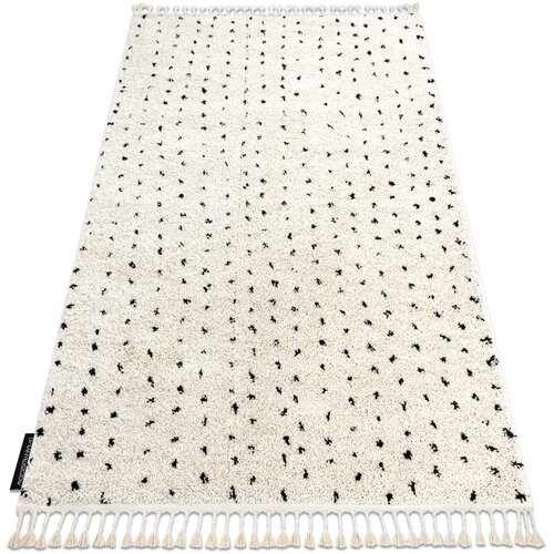 RugsX Preproge Preproga BERBER SYLA B752 točke krem Čopki 180x270 cm Bež Cene