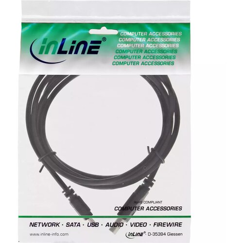  InLine® USB 2.0 mini kabel, A na mini-B (5pin.), crni, 2 m Cijene