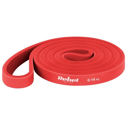 Rebel ACTIVE Lateks guma elastična traka za vežbanje Power Band PL-2 crvena otpor 6-14 kg RBA-3000-2 Slike