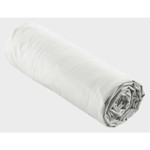 Douceur d int&amp;eacute;rieur Bijela plahta s gumom od pamučnog perkala 90x190 cm Percaline &amp;ndash; Slike