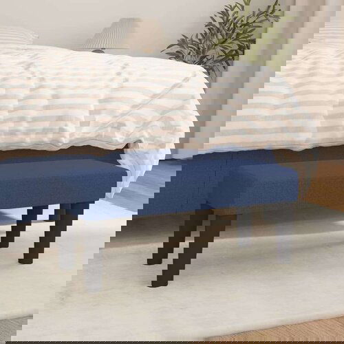  Klupa plava 70 x 30 x 30 cm od tkanine Cijene