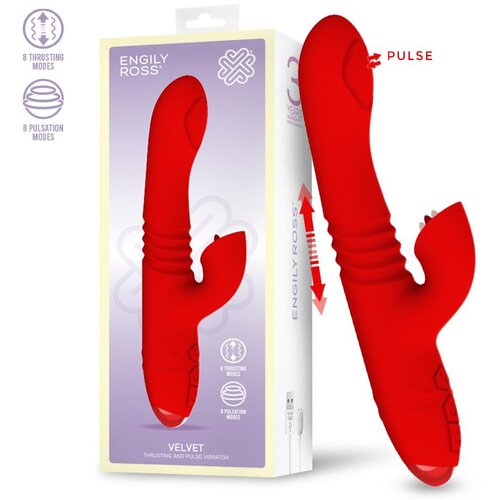 ENGILY ROSS Velvet Vibe with Thrusting & Pulses Red Cene