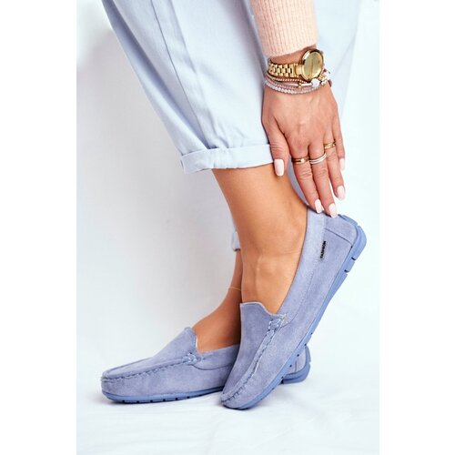 EVENTO Women&amp;#039;s Moccasins Blue Suede Morreno Slike