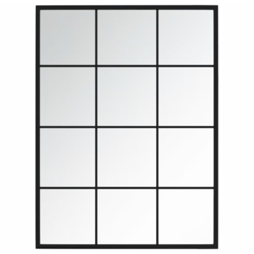 VidaXL Zidna ogledala 3 kom crna 80x60 cm metalna Slike