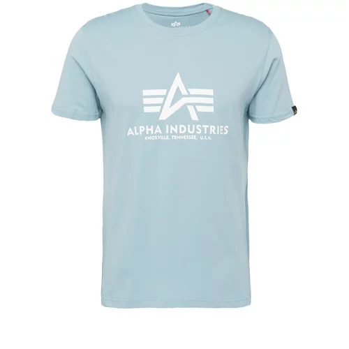 Alpha Industries Majica svijetloplava / bijela
