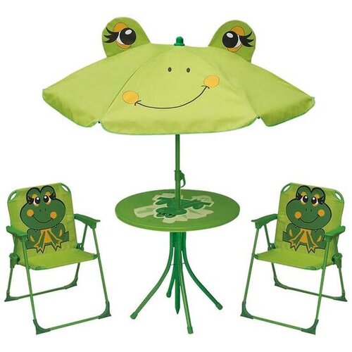 Strend Pro dječji set žaba: suncobran fi 105cm, stol fi 50cm, 2x stolica Slike