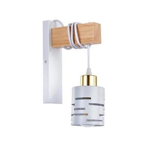 Zidna lampa ELEN 1xE27/35W/230V bela/zlatna/braon Slike