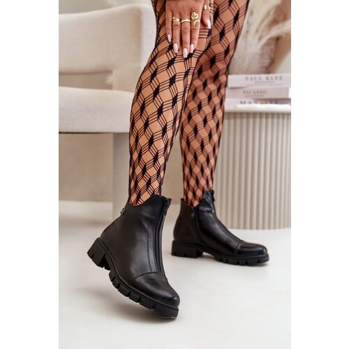 Boto Warm Women's Boots Made Of Eco Leather Black Verietta Cene