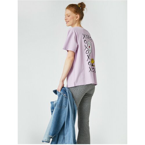 Koton T-Shirt - Purple - Regular fit Slike