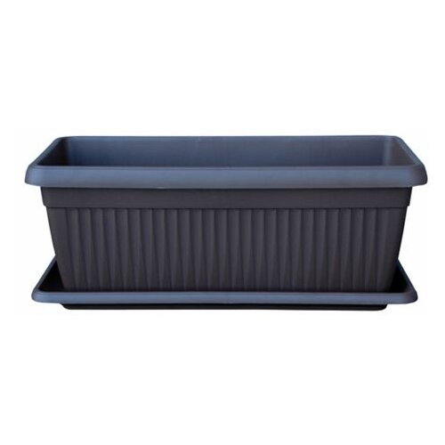 Plana podložak za žardinjeru za cvijeće Mediteran Maxi (D x &amp;Scaron; x V: 80 x 38,5 x 6,5 cm, Terakota) Slike