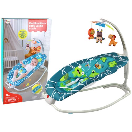  Jaje za ljuljanje s efektom vibracije 2u1 Frog - zelena Slike