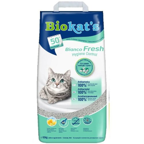 Gimborn biokat's bianco posip za mačke - fresh hygienic 5kg Slike