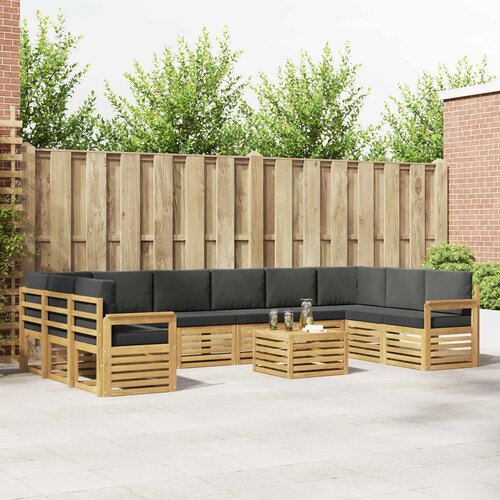  Set vanjskih sofa 8 kom. Bijela i Antracit Poliester Cijene