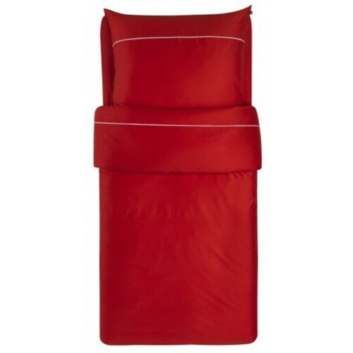 Odeja posteljnina basic rdeča dvojna 200 x 200 + 2 x 60 x 80 cm 022029 Cene