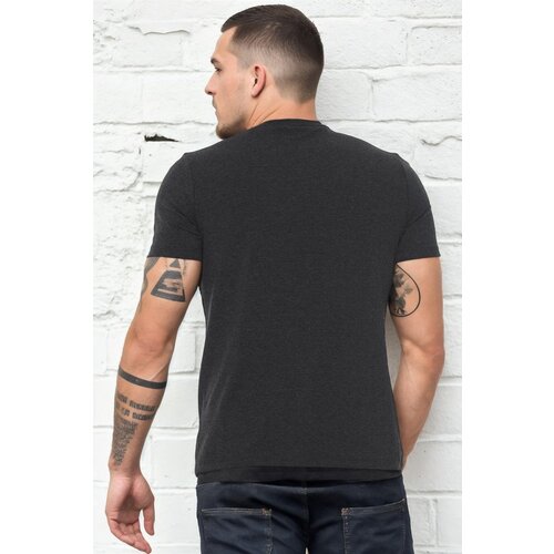 Dewberry T8568 V-NECK MEN'S T-SHIRT-ANTHRACITE-2 Cene