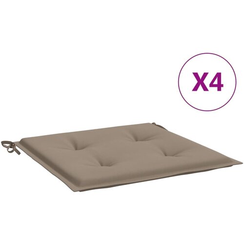 vidaXL Blazine za vrtne stole 4 kosi taupe 50x50x3 cm oxford tkanina, (21060887) Cene