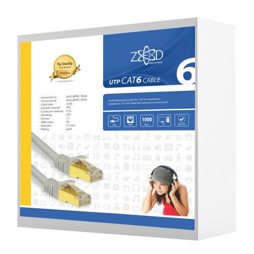 Zed Electronic mrežni FTP kabel, CAT6, 15 met - FTP6/15 Cene