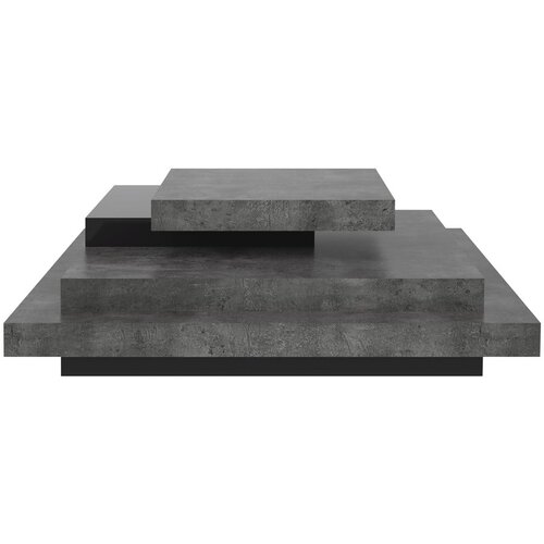 TemaHome Sivi stolić za kavu u betonskom dekoru 110x110 cm Slate - Cene