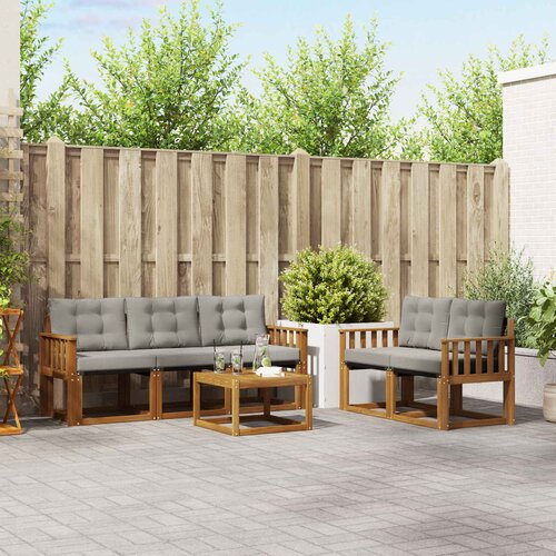  Set vanjskih sofa 6 kom. Prirodna i svijetlo siva Cijene