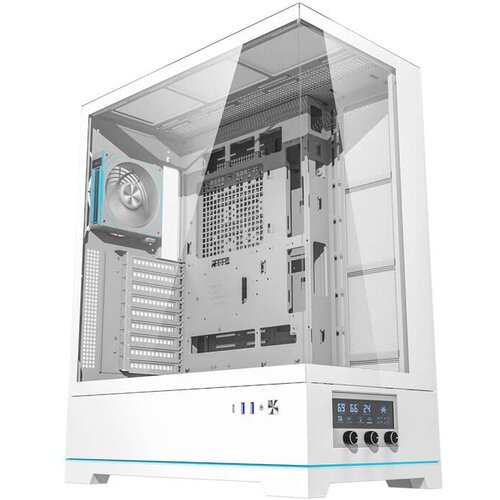 Darkflash DY451L PRO kući&amp;scaron;te s ventilatorom bijelo, bez napajanja Slike