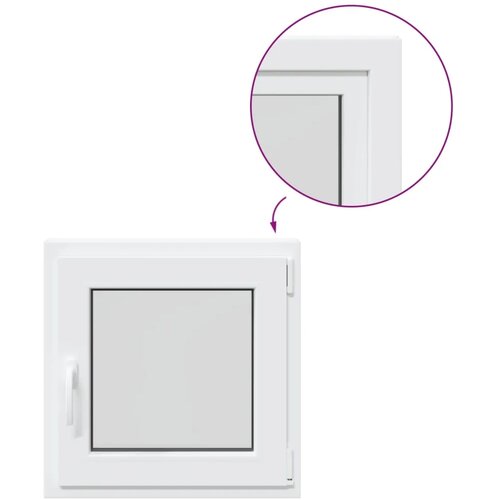  Unutarnja boja prozora u podrumu bijela RISOR 55 x 55 cm - Bijela 55 x 55 cm (Dvostruki sloj) Naginjanje i okretanje desno Cijene