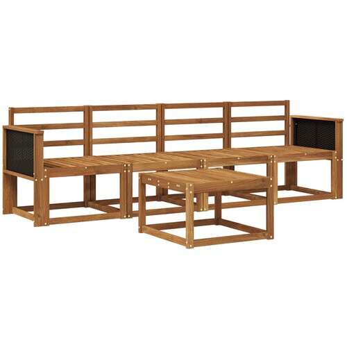 vidaXL Zunanja garnitura za sedenje 4 pcs Naravna Masiven les akacije, (5000280948) Cene