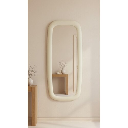 MID.YOU STENSKO OGLEDALO, 80/180/3 cm steklo, leseni material Slike