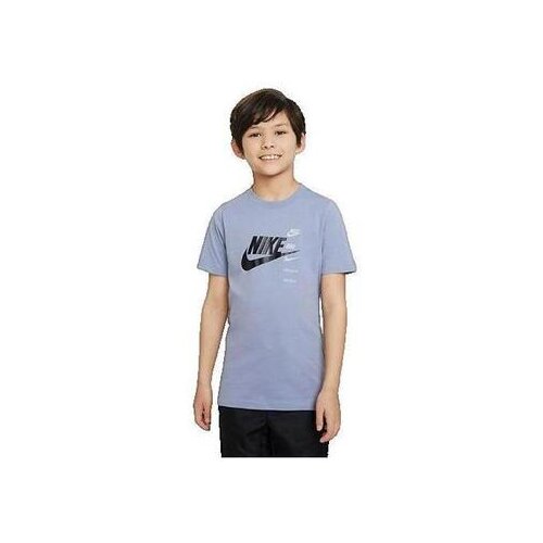 Nike Majice s kratkimi rokavi T-shirt Sportswear Standard Issue bleu canard Modra Cene