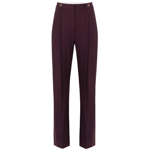 Elisabetta Franchi Elegantne hlače PA12356E2 Bordo Slike