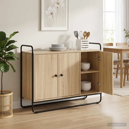  Komoda Hrast sonoma 102 x 35 x 75 cm Prerađeno drvo - Hrast sonoma 102 x 35 x 75 cm Cijene