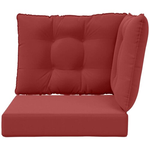  Jastuk za vanjsku sofU 3 pcs boja crnog vina Poliester - boja crnog vina 60 x 60 cm 1x sjedalo +1x naslon +1x bočna strana (2D s Slike