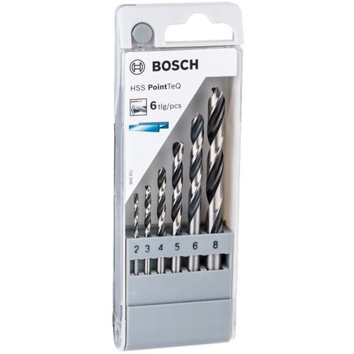 Bosch 6 HSS PointTeQ, 2,3,4,5,6,8, set Slike