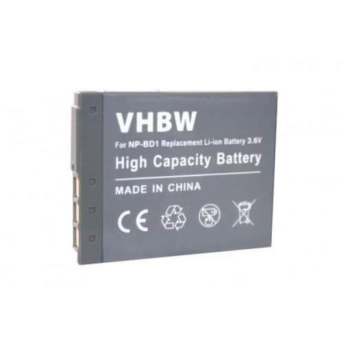 VHBW baterija NP-BD1 za sony cybershot DSC-T2 / DSC-T900 / DSC-TX1, 500 mah kompatibilnost s originalnom baterijom Slike