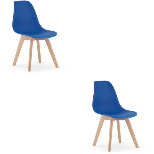  KITO stolica plava / prirodne noge x 2 Cijene