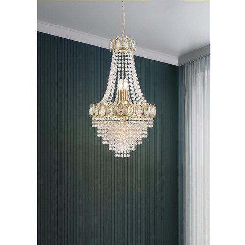 Searchlight 1611-6SB - Luster na lancu LOUIS PHILLIPE 6xE14/60W/230V Slike