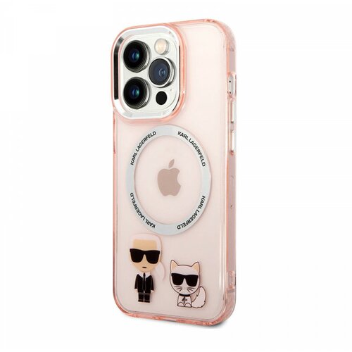 Karl Lagerfeld Futrola Magsafe With Ring za Iphone 14 Pro Max pink Full ORG (KLHMP14XHKCP) Cene