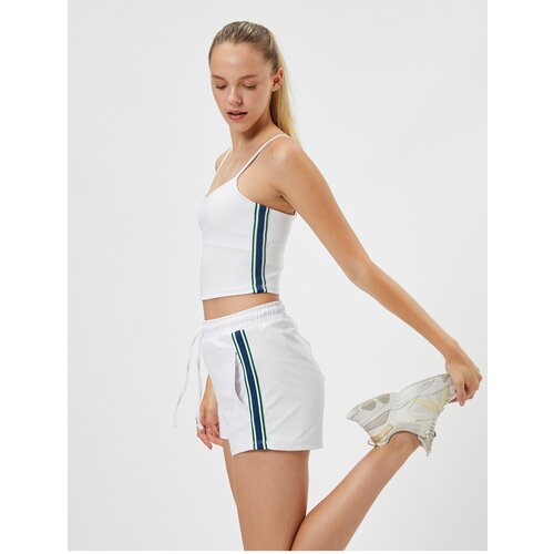 Koton Ebru Şallı Loves Cotton - Mini Laced Waist Sports Shorts Slike