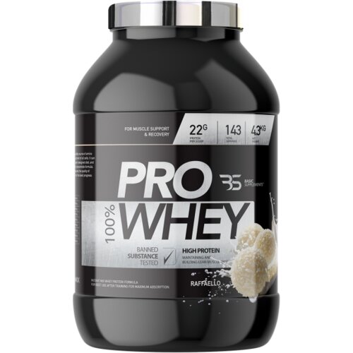 Basic Supplements pro whey protein &amp;ndash; visokokvalitetan izvor proteina - jagoda jogurt 2.27kg Slike