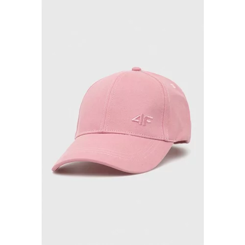 4f Pamučna kapa sa šiltom boja: ružičasta, glatka